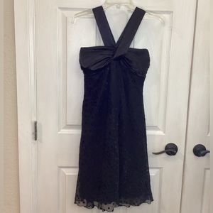 Bisou Bisou Black Halter Party Dress Size 12